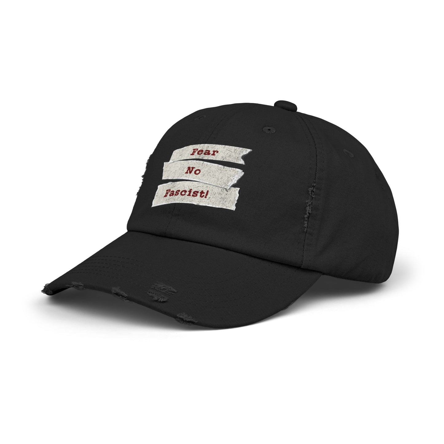 Fear No Fascist! Unisex Distressed Cap
