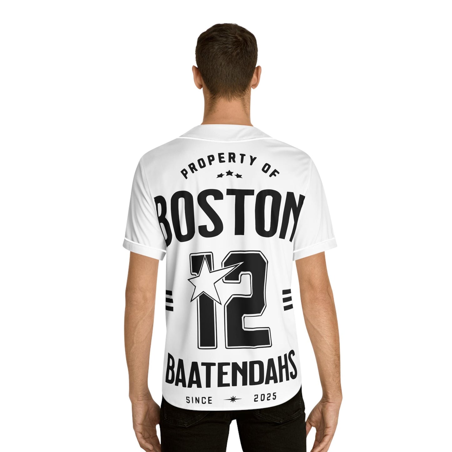 Boston Baatendahs Men's Baseball Jersey (AOP)