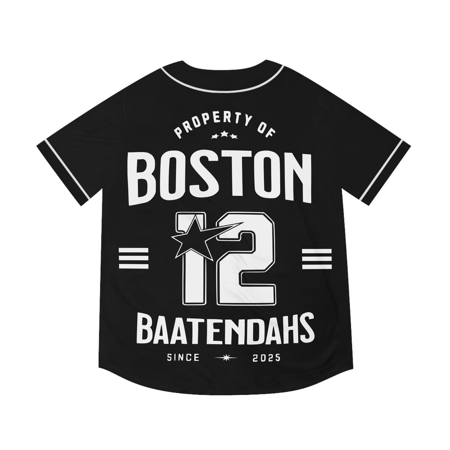 Boston Baatendahs Men's Baseball Jersey (AOP)