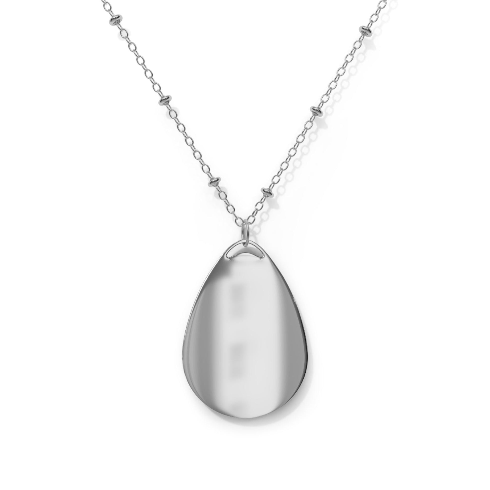 Sun, Moon, and Stars Oval Necklace