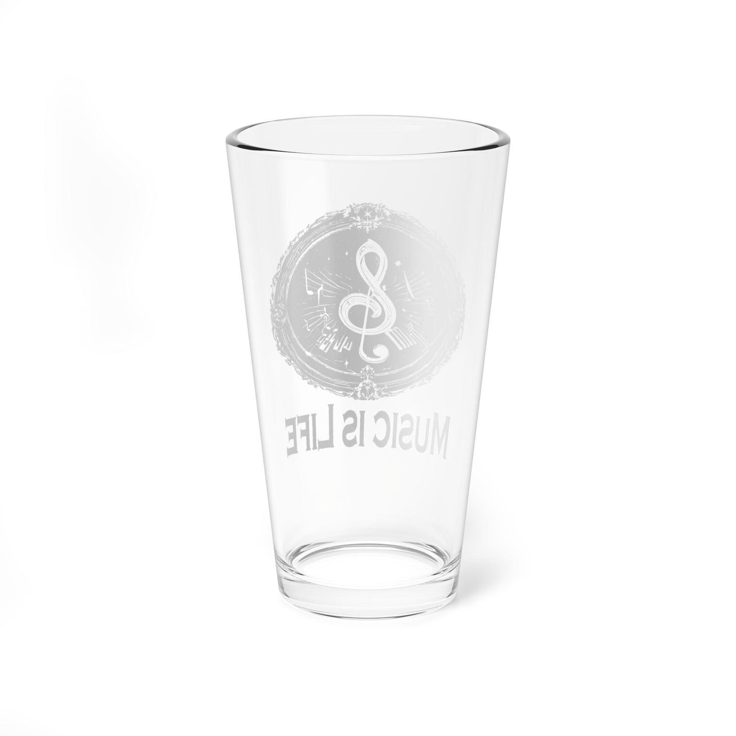 Music is Life Mixing Glass, 16oz