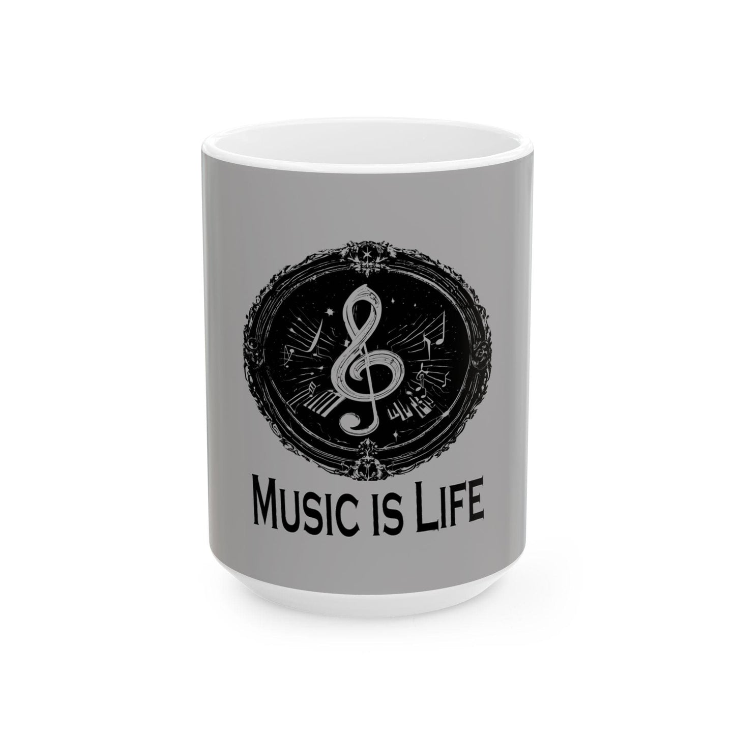 Music is Life Ceramic Mug, (11oz, 15oz)