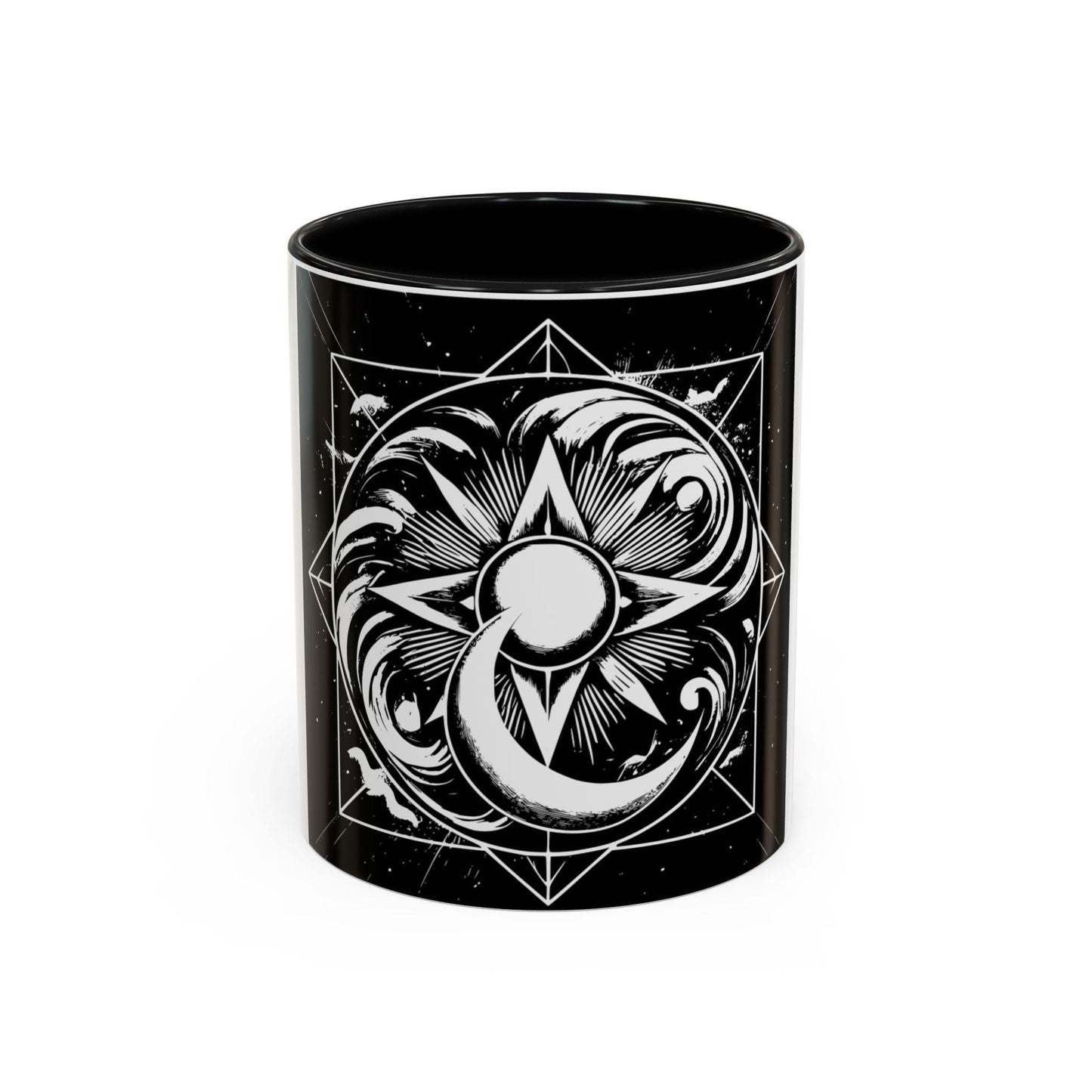 Sun, Moon, and Stars Accent Coffee Mug (11, 15oz)