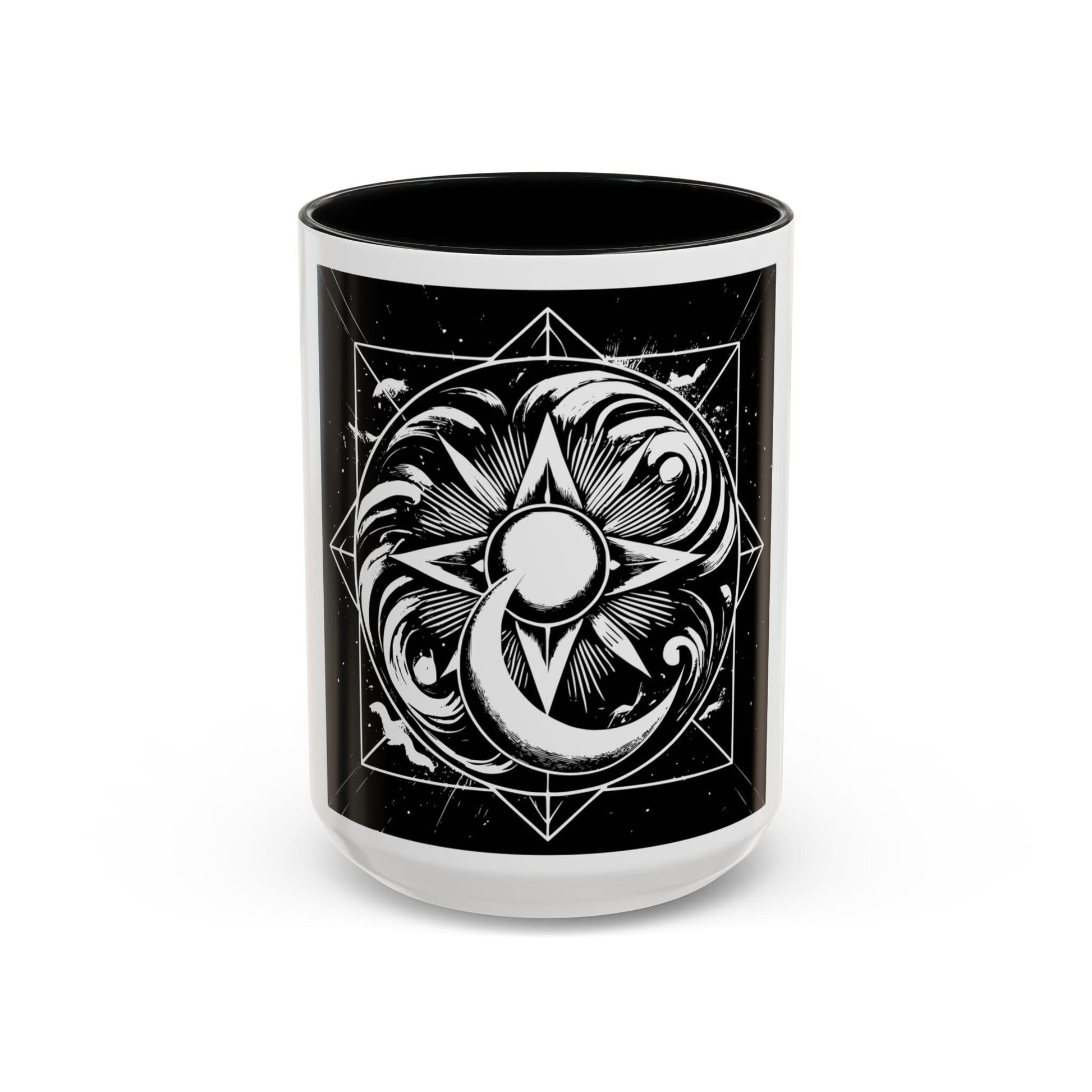 Sun, Moon, and Stars Accent Coffee Mug (11, 15oz)
