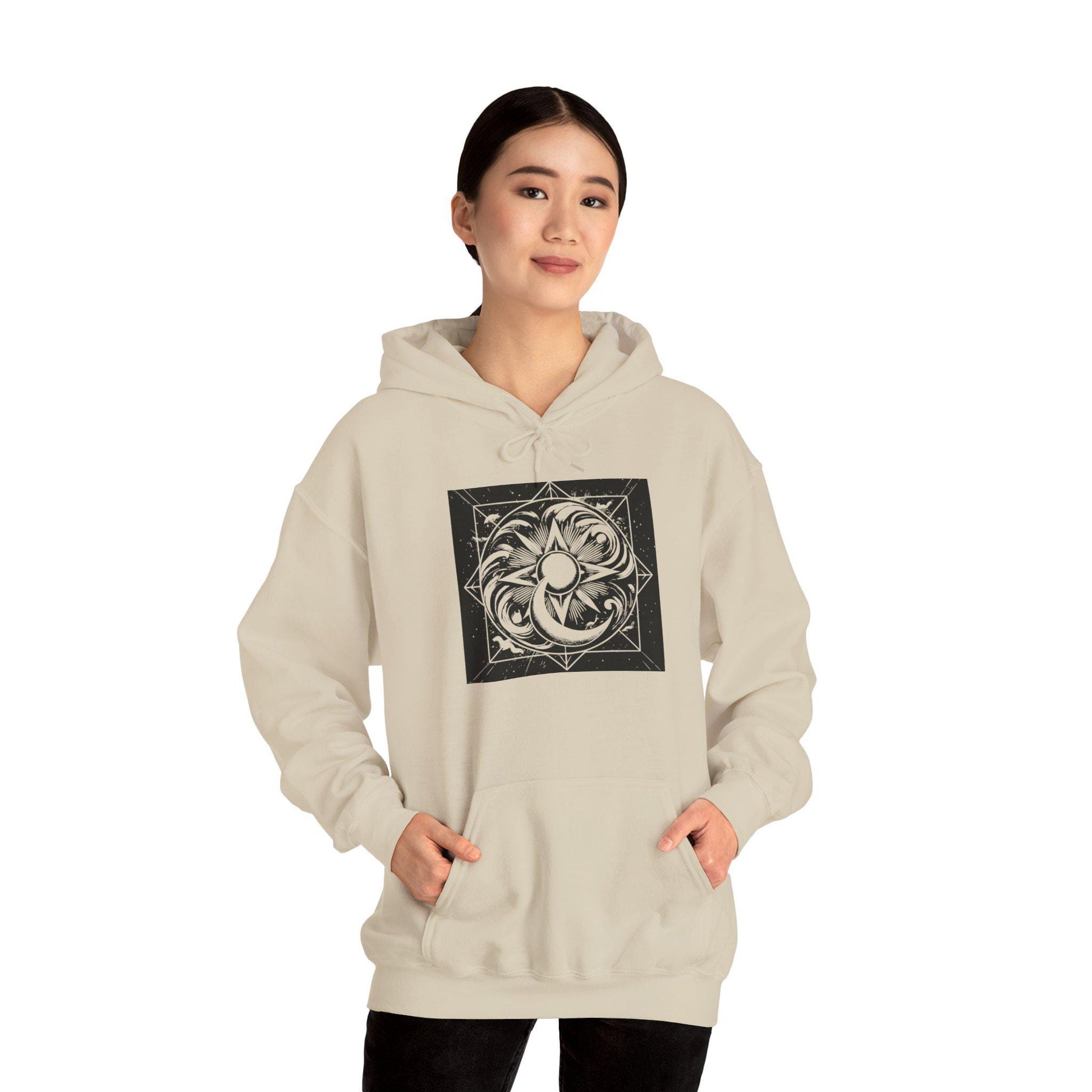 Sun, Moon, and Stars Unisex Heavy Blend™ Hooded Sweatshirt