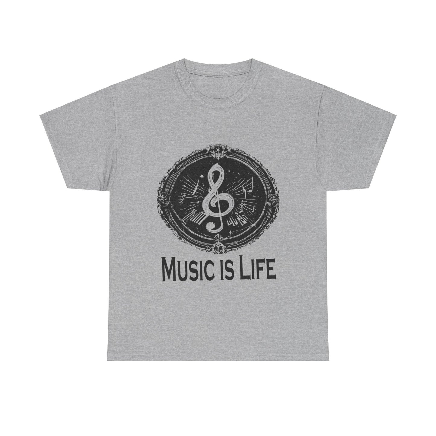 Music is Life Unisex Heavy Cotton Tee
