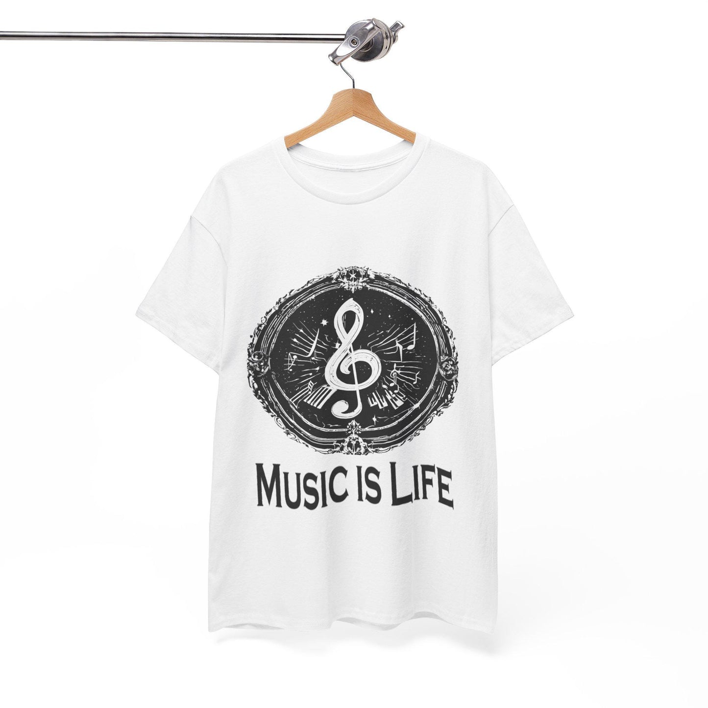Music is Life Unisex Heavy Cotton Tee