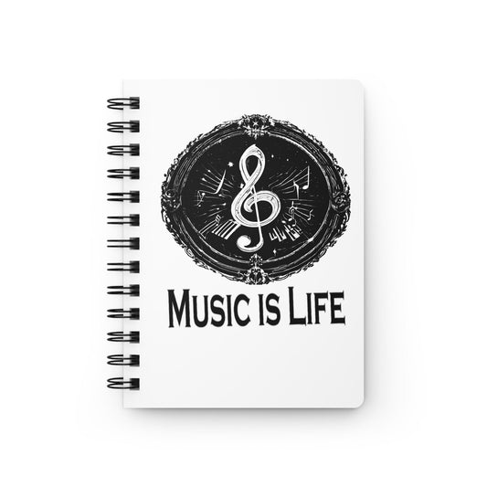 Music is Life Spiral Bound Journal
