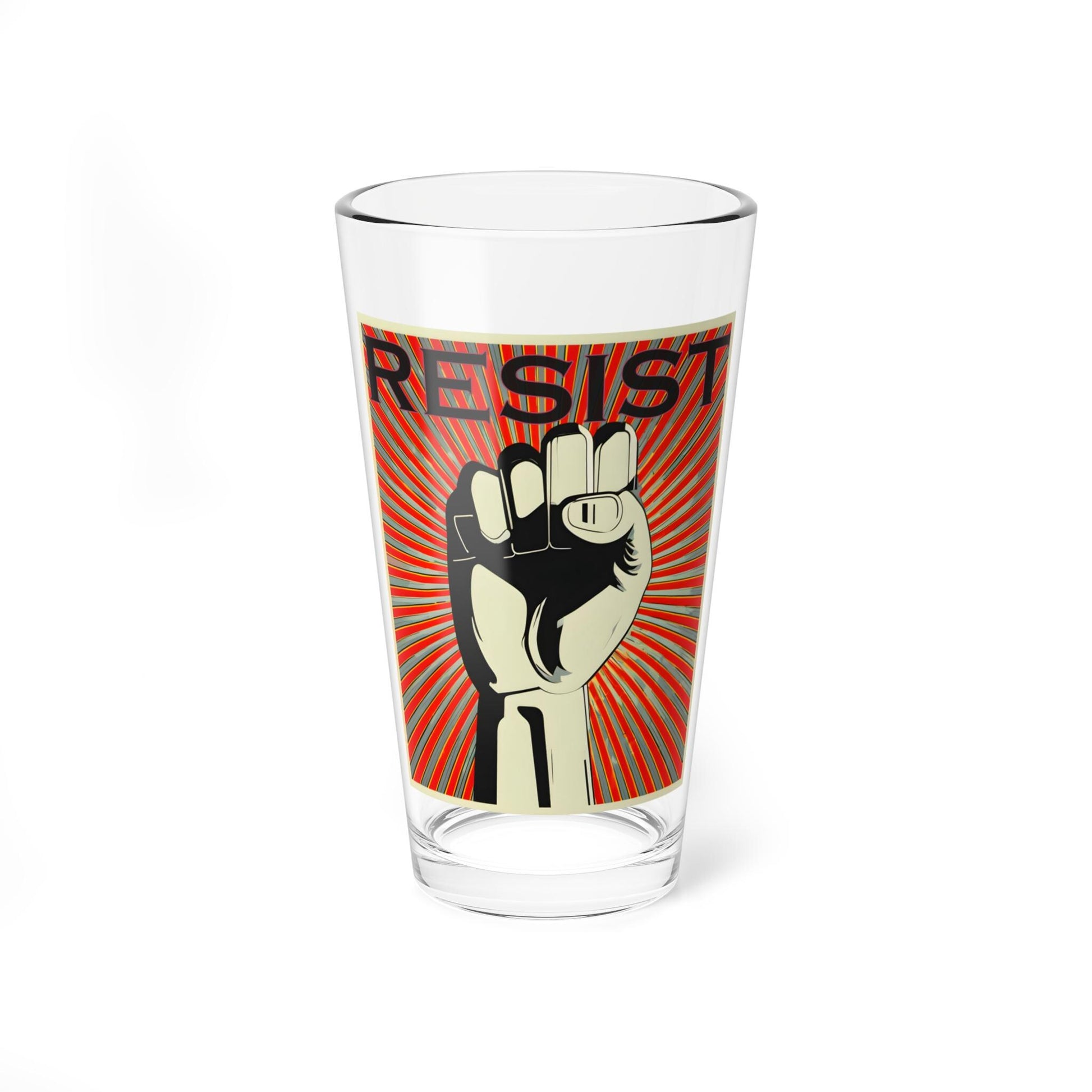 Resist! Mixing Glass, 16oz