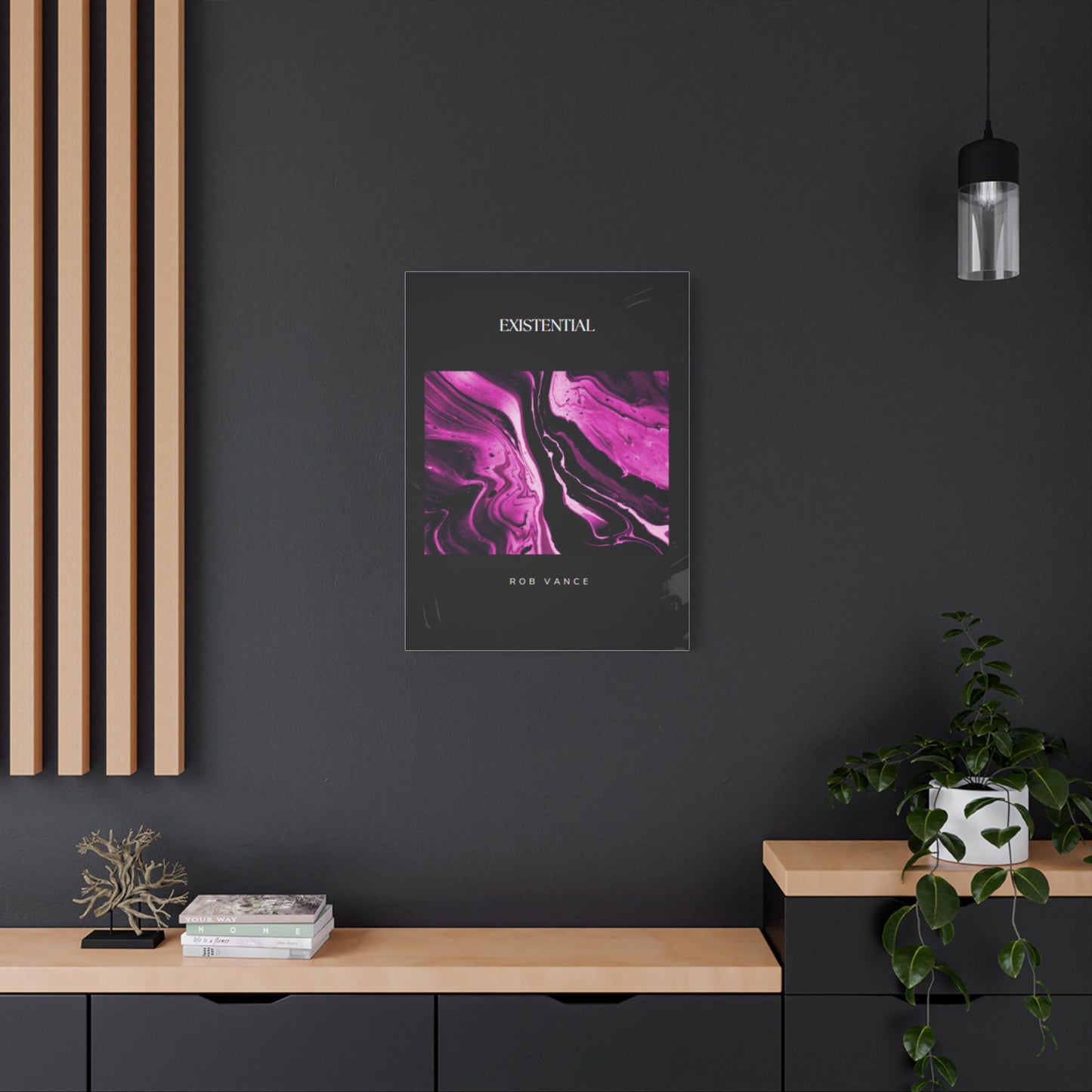 Purple Existential Movement Matte Canvas, Stretched, 1.25"