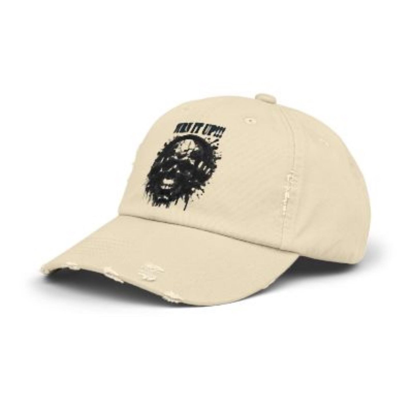 Turn It Up! Unisex Distressed Cap