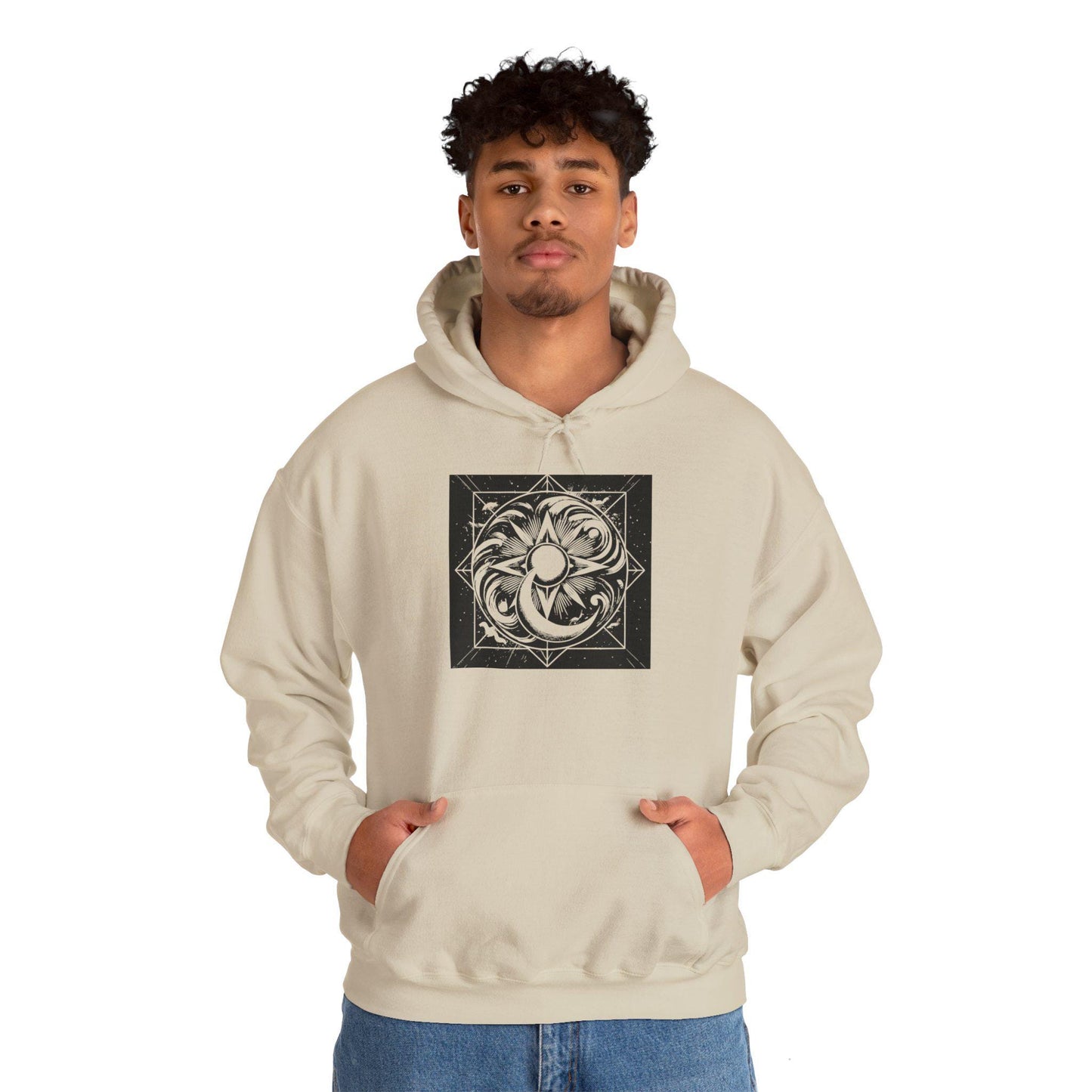 Sun, Moon, and Stars Unisex Heavy Blend™ Hooded Sweatshirt