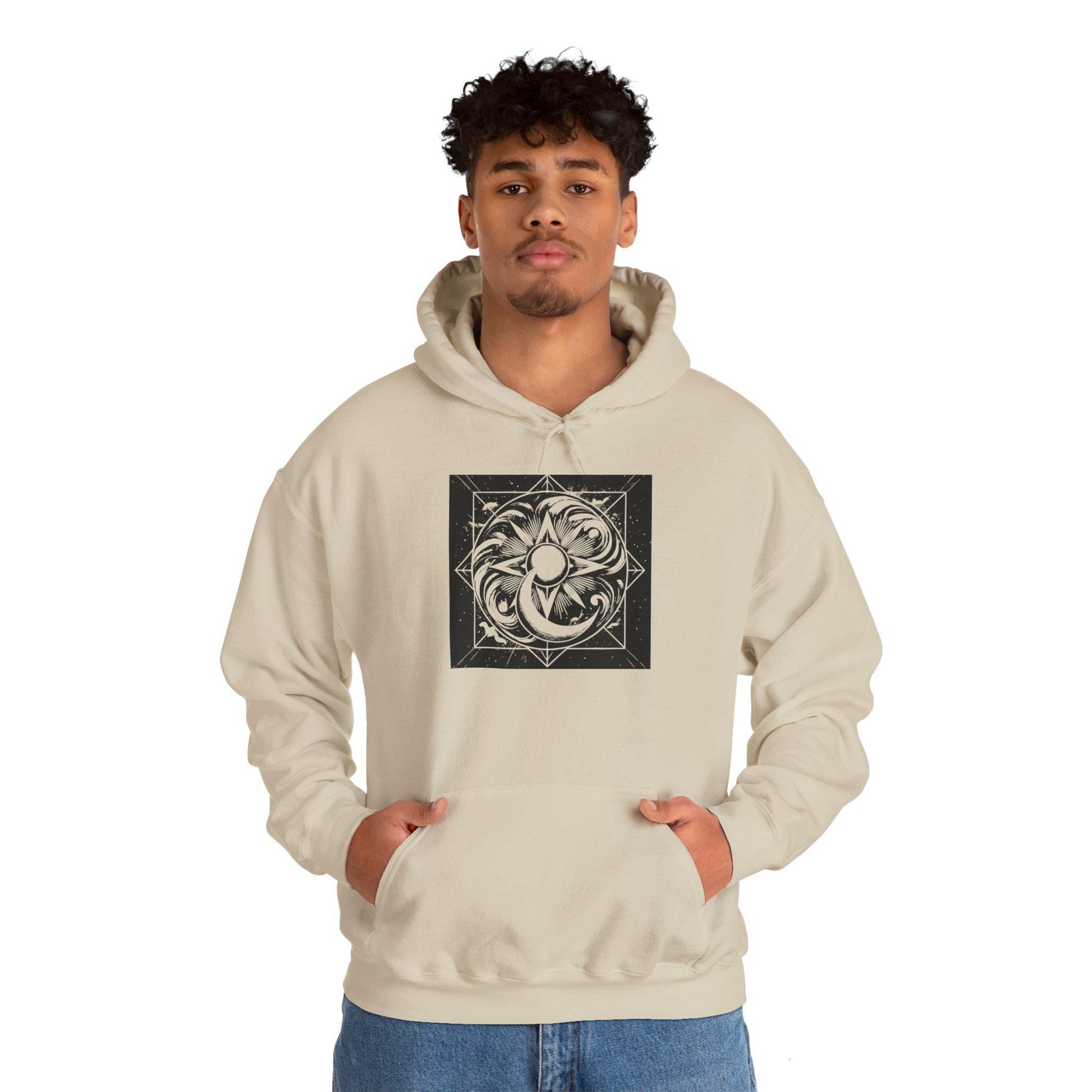 Sun, Moon, and Stars Unisex Heavy Blend™ Hooded Sweatshirt