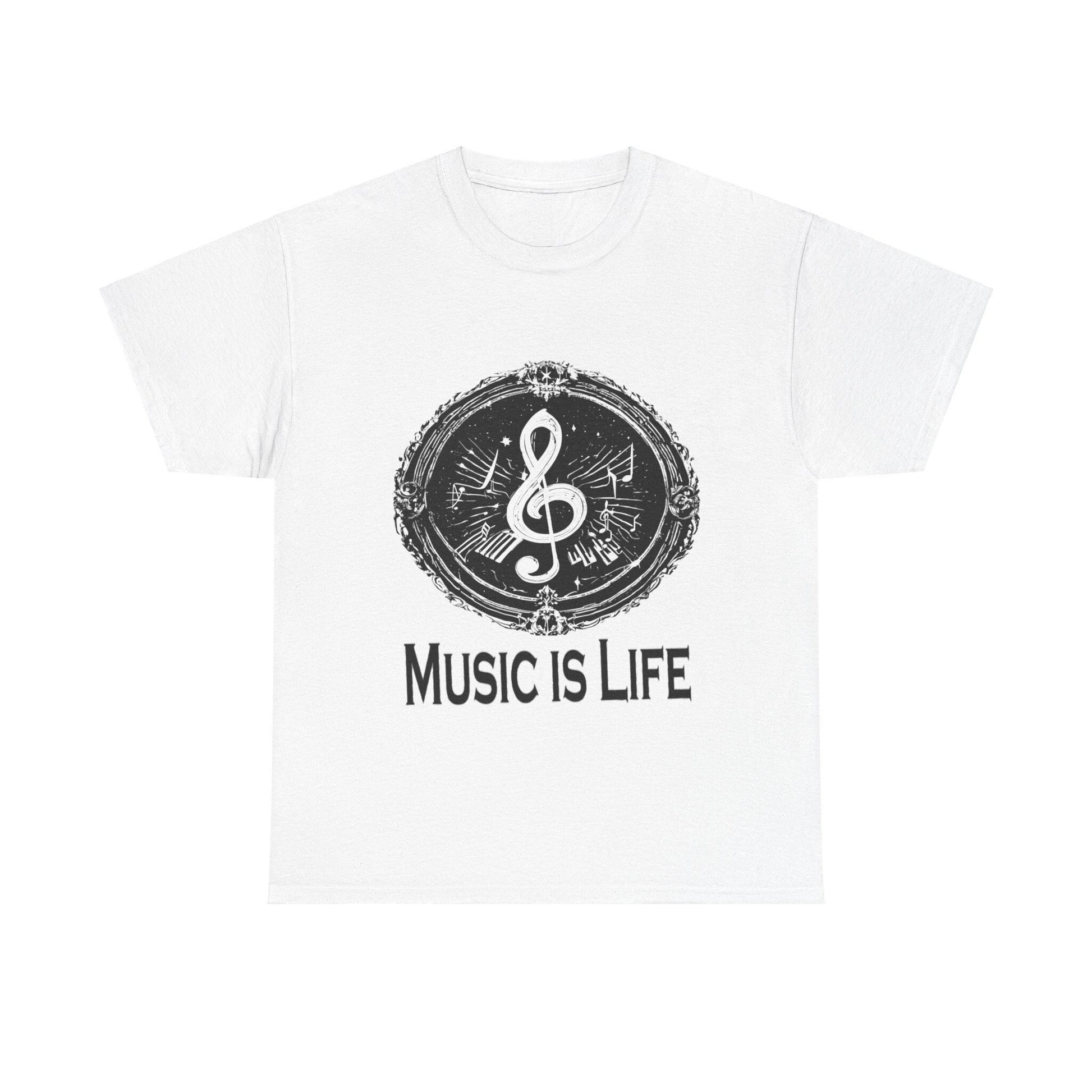 Music is Life Unisex Heavy Cotton Tee