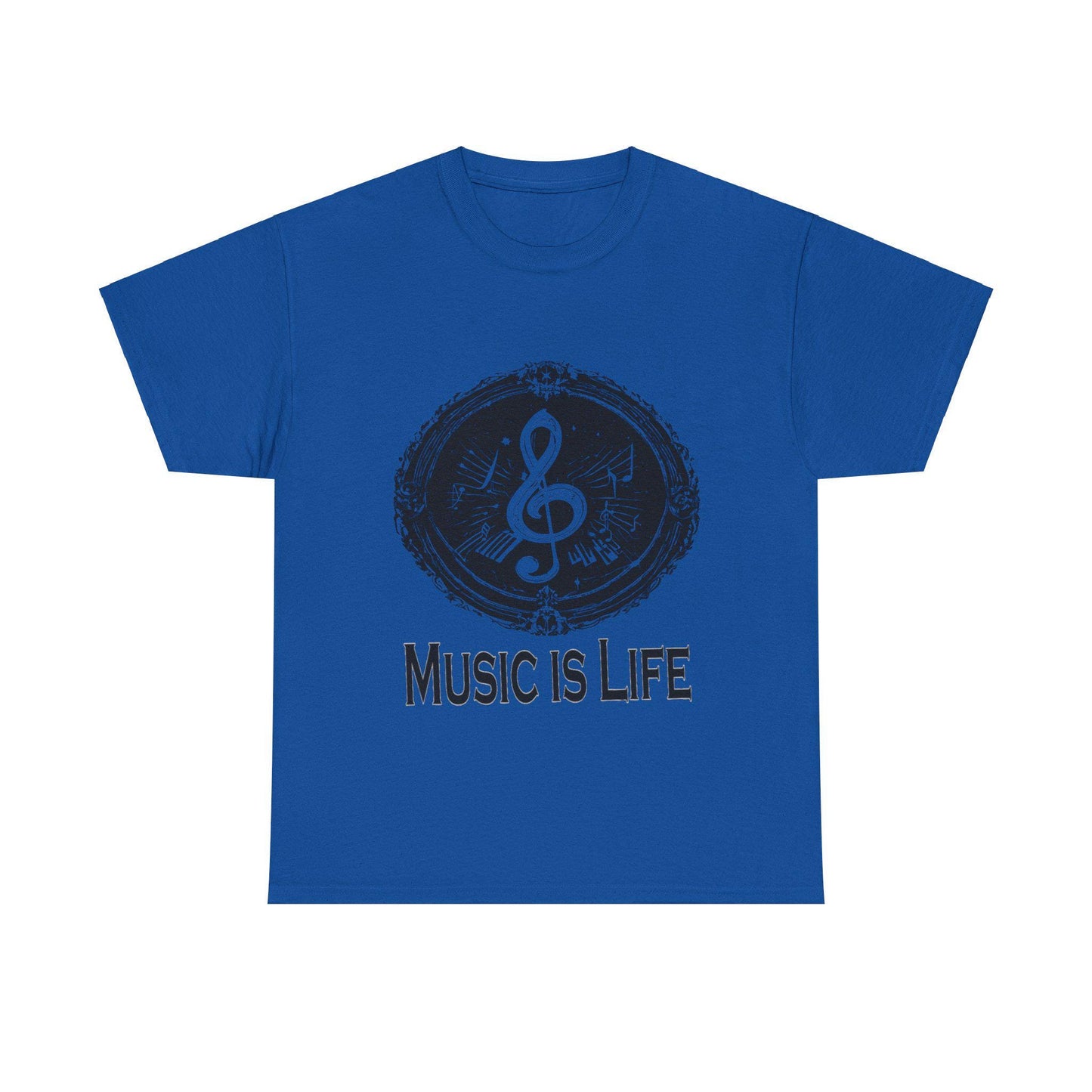 Music is Life Unisex Heavy Cotton Tee