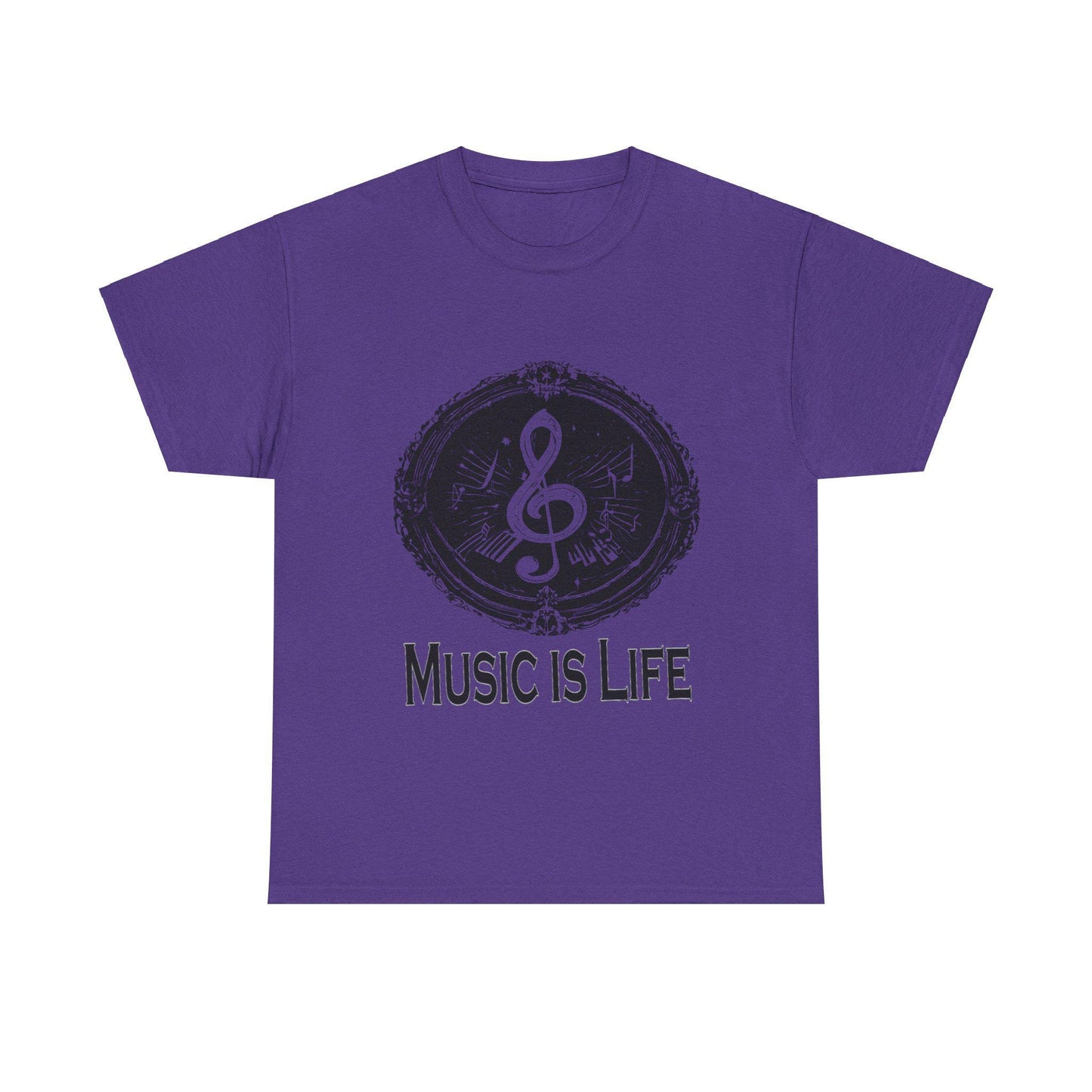 Music is Life Unisex Heavy Cotton Tee